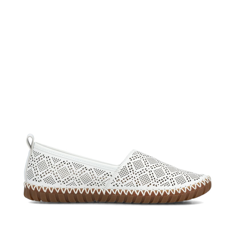 Rieker Artikelnummer M2851-80 Rieker Damen Ballerinas reinweiss Saisonale Angebote