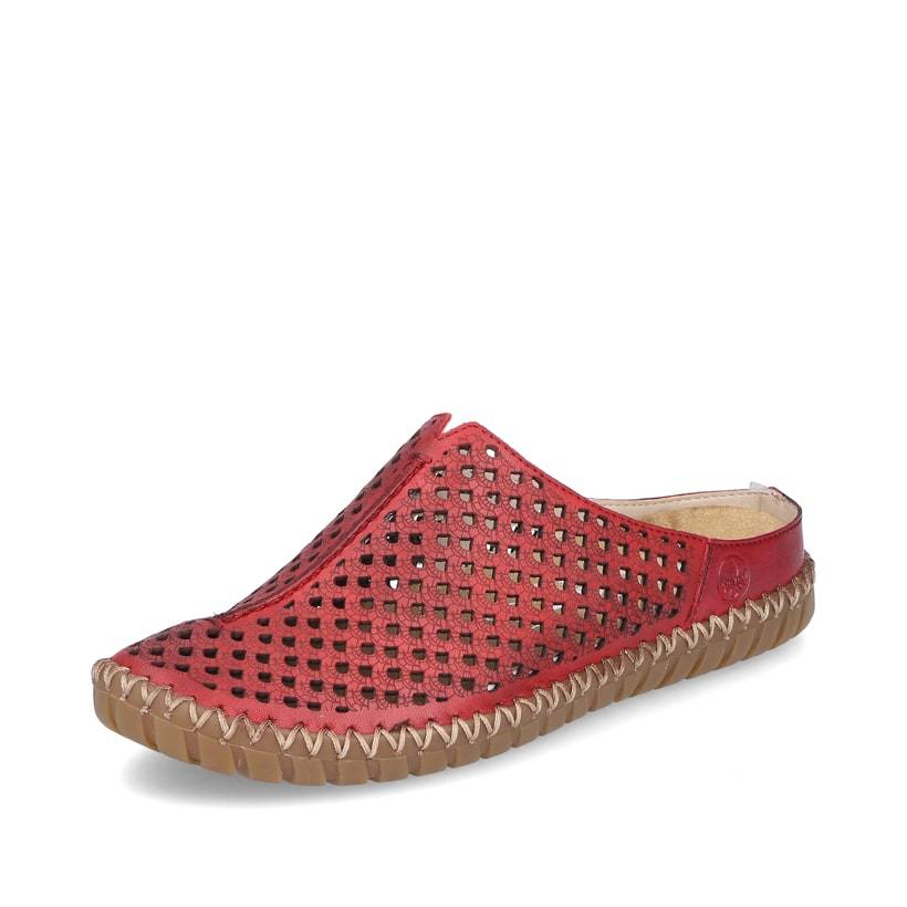 Rieker Artikelnummer M2885-35 Rieker Damen Clogs dunkelrot Kauf eins, bekomm eins gratis