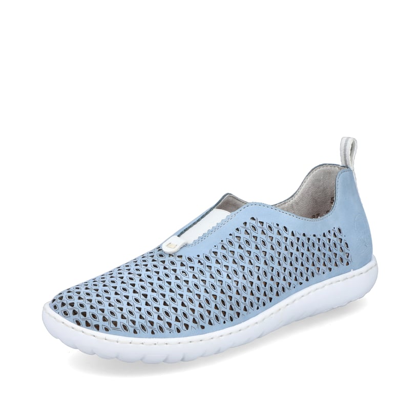 Rieker Artikelnummer 52866-10 Rieker Damen Slipper hellblau Wochenangebot