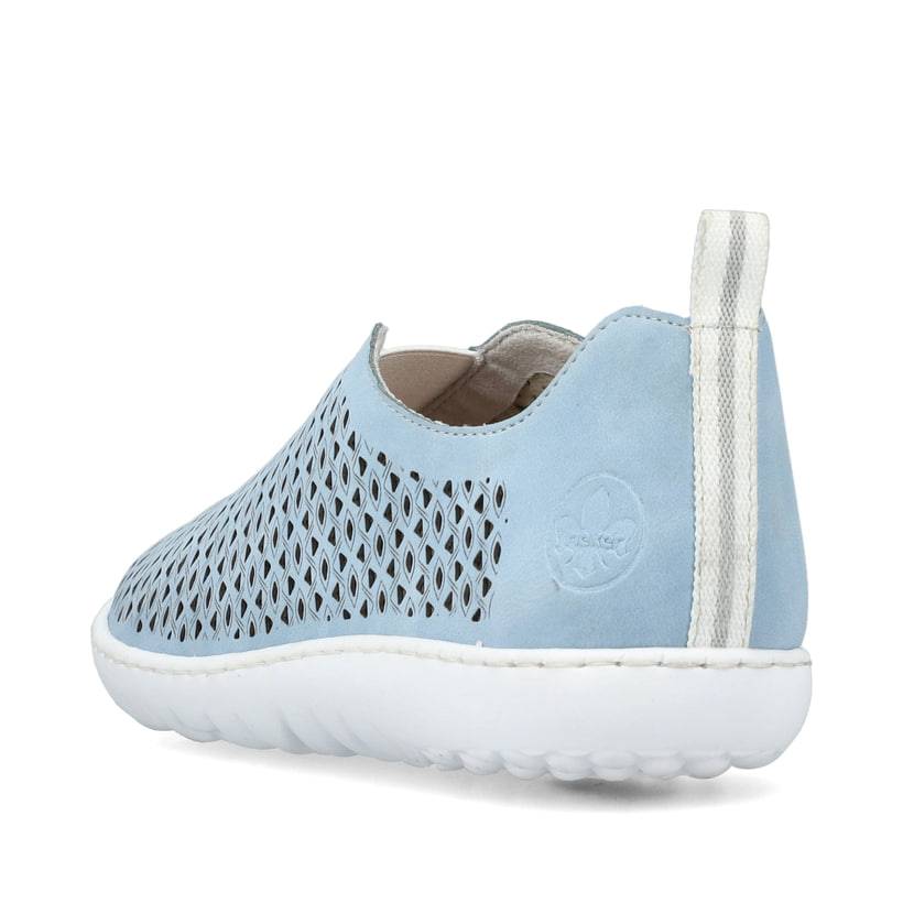 Rieker Artikelnummer 52866-10 Rieker Damen Slipper hellblau Wochenangebot