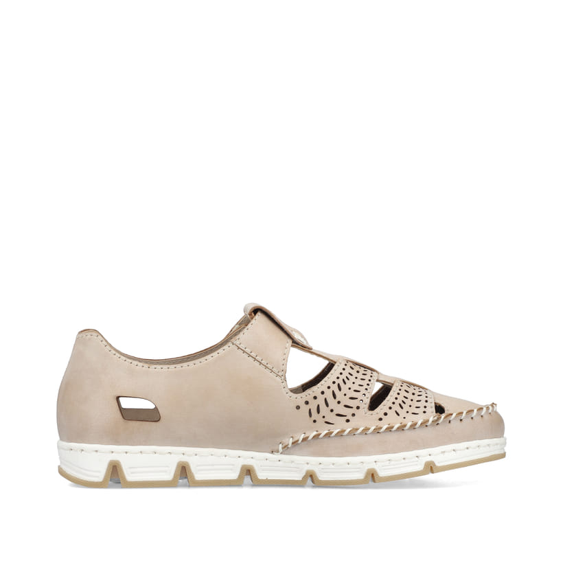 Rieker Artikelnummer 49958-61 Rieker Damen Slipper braun-beige JETZT KAUFEN