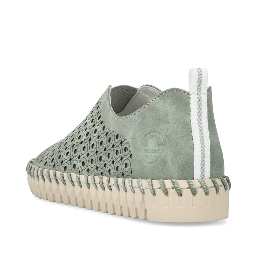 Rieker Artikelnummer N1963-52 Rieker Damen Slipper khakigrün Letzte 2 Tage