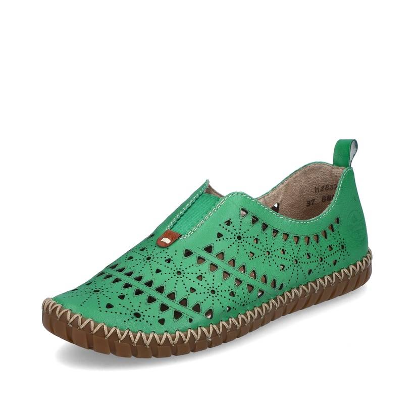 Rieker Artikelnummer M2852-52 Rieker Damen Slipper waldgrün Zeitbegrenzte Promotion