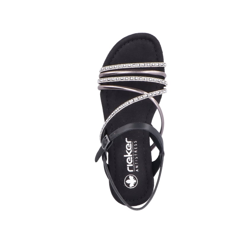 Rieker Artikelnummer 65262-00 Rieker Damen Riemchensandalen tiefschwarz Nur für heute