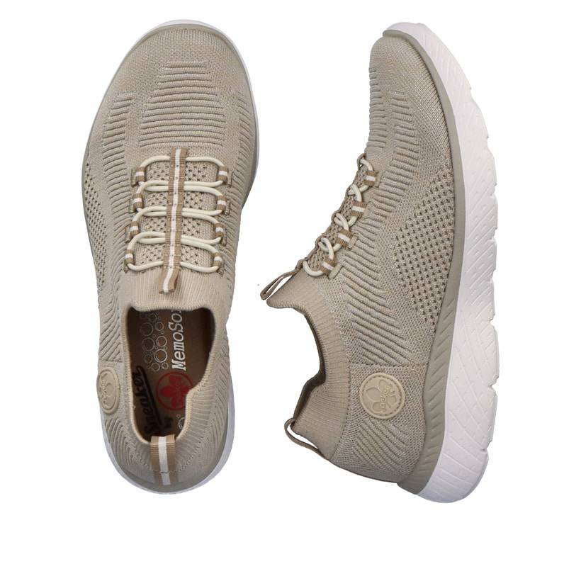Rieker Artikelnummer M5074-64 Rieker Damen Slipper hellbeige Riesige Rabatte