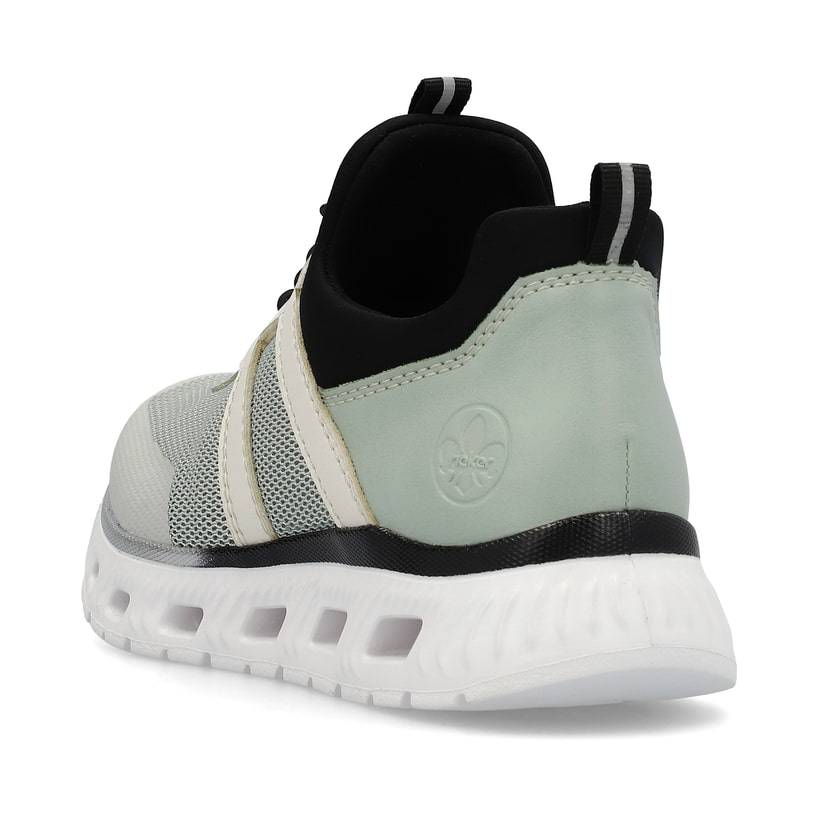 Rieker Artikelnummer M6061-52 Rieker Damen Slipper mintgrün Clearance-Verkauf