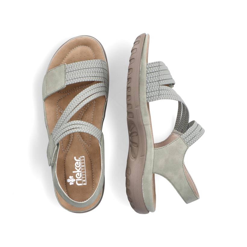 Rieker Artikelnummer 64870-52 Rieker Damen Riemchensandalen mintgrün Kostenloser Versand international