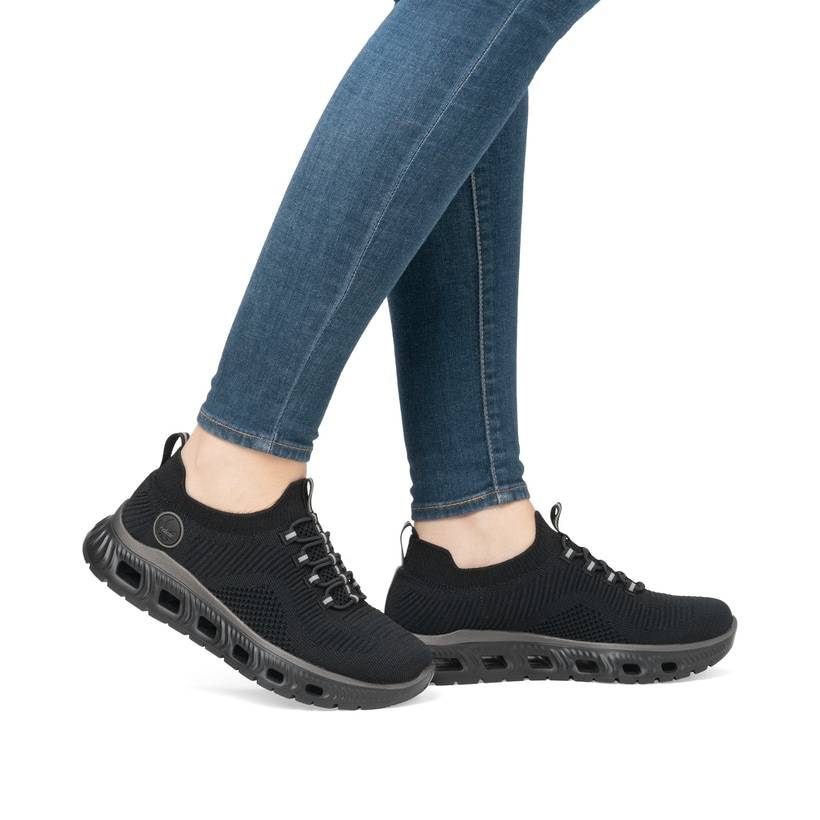 Rieker Artikelnummer M6074-00 Rieker Damen Slipper graphitschwarz Speichern exportieren