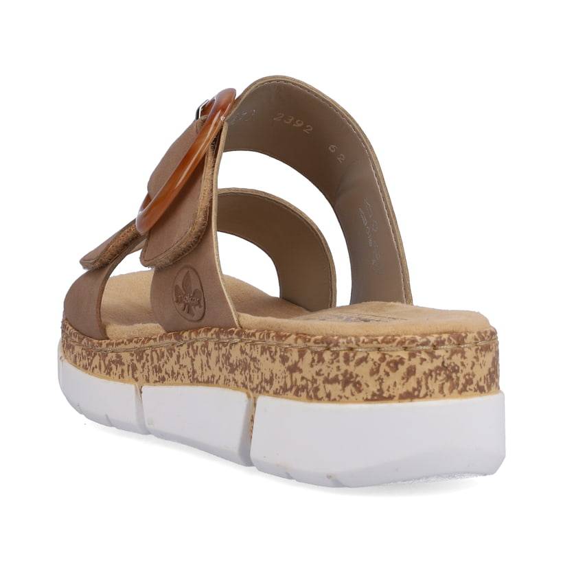 Rieker Artikelnummer V2392-62 Rieker Damen Pantoletten sandbeige Black Friday Preise