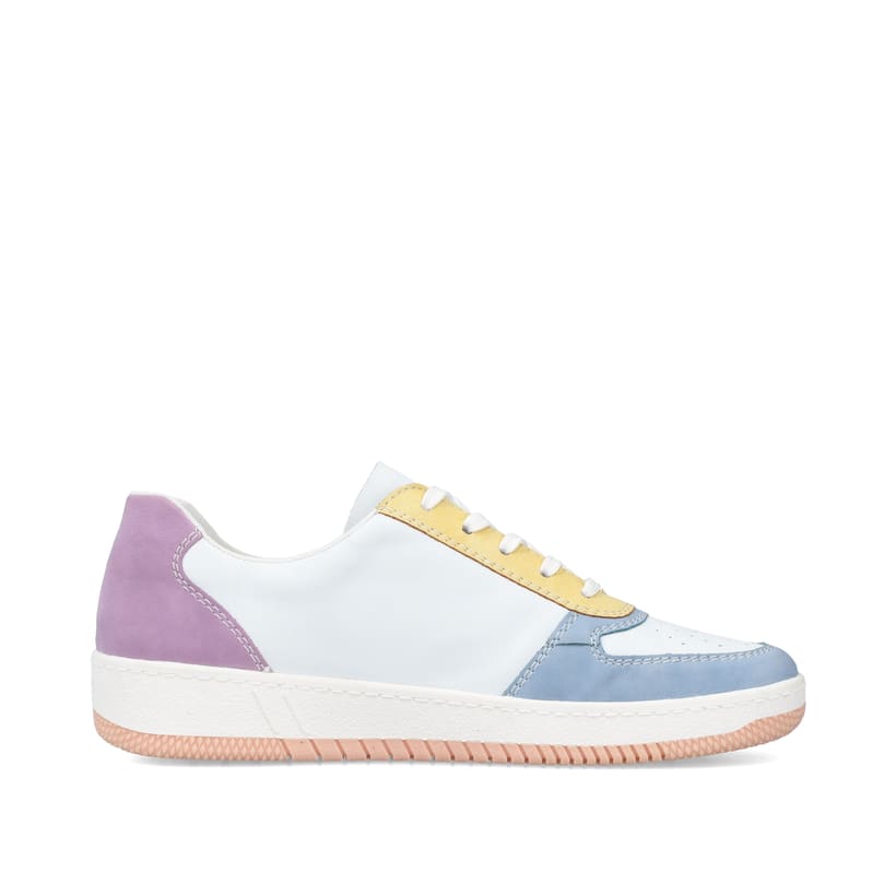 Rieker Artikelnummer M5520-91 Rieker Damen Sneaker Low weiss-bunt 50% Rabatt für begrenzte Zeit