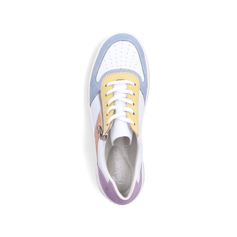Rieker Artikelnummer M5520-91 Rieker Damen Sneaker Low weiss-bunt 50% Rabatt für begrenzte Zeit