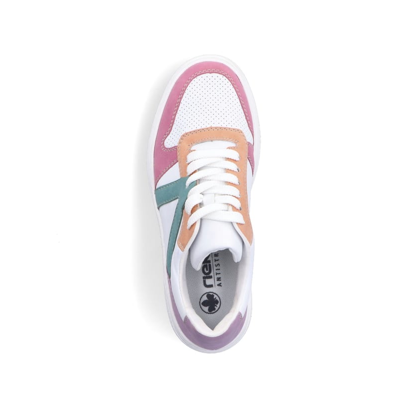 Rieker Artikelnummer M7814-90 Rieker Damen Sneaker Low eisweiss-mehrfarbig Online