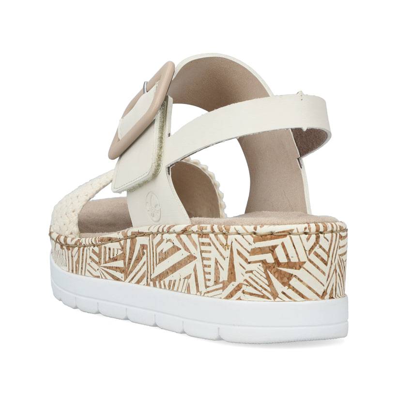 Rieker Artikelnummer V3950-61 Rieker Damen Keilsandaletten hellbeige Hotsell