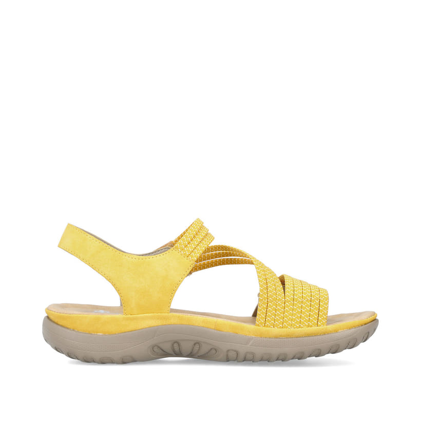 Rieker Artikelnummer 64870-68 Rieker Damen Riemchensandalen zitronengelb im Angebot