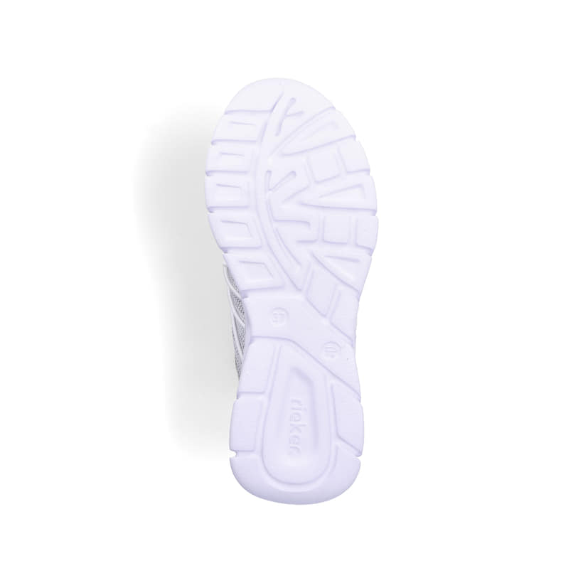 Rieker Artikelnummer 54071-80 Rieker Damen Slipper weiss-rauch Schlussverkauf