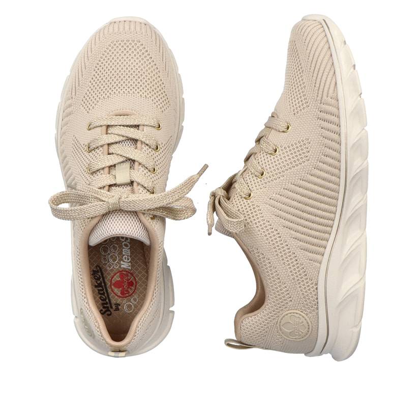 Rieker Artikelnummer 54022-80 Rieker Damen Sneaker Low hellbeige Günstiger Verkauf