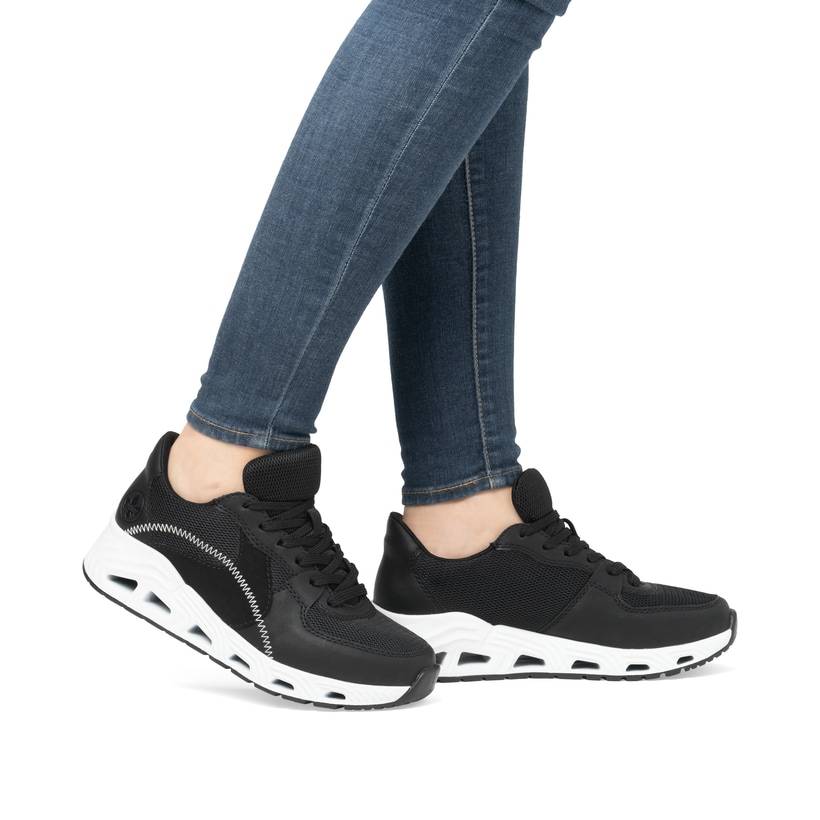 Rieker Artikelnummer N5240-00 Rieker Damen Sneaker Low nachtschwarz Limitierter Zeitrabatt