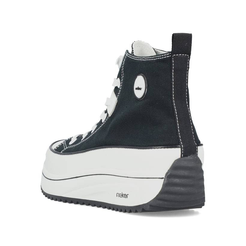 Rieker Artikelnummer 90010-00 Rieker Damen Sneaker High tiefschwarz Sonderangebot
