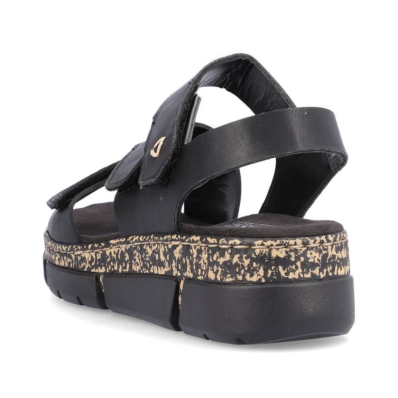 Rieker Artikelnummer V2301-00 Rieker Damen Riemchensandalen asphaltschwarz Günstig kaufen