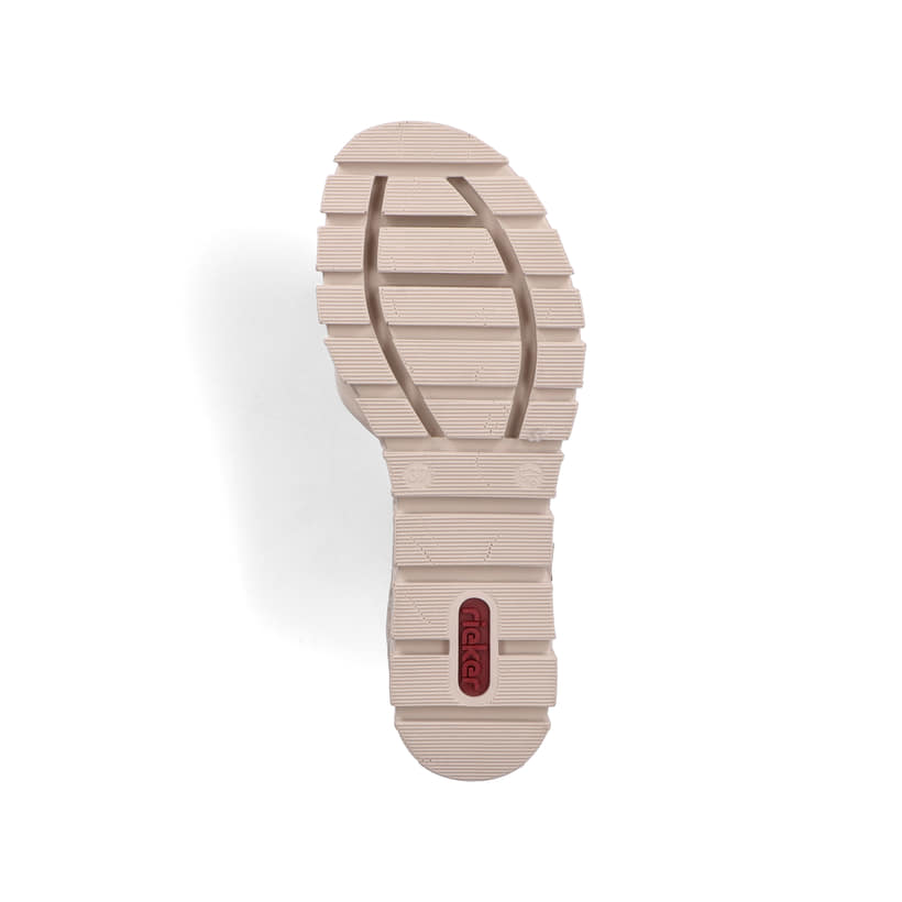 Rieker Artikelnummer 68093-60 Rieker Damen Keilsandaletten sandbeige Flash Sale
