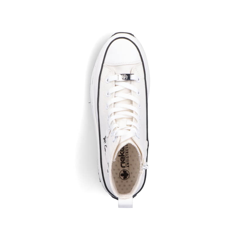 Rieker Artikelnummer 90012-80 Rieker Damen Sneaker High eisweiss Online Shopping