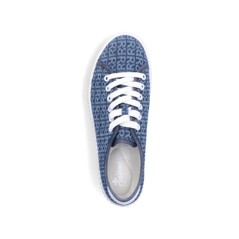 Rieker Artikelnummer M3926-14 Rieker Damen Sneaker Low schieferblau Cyber Monday