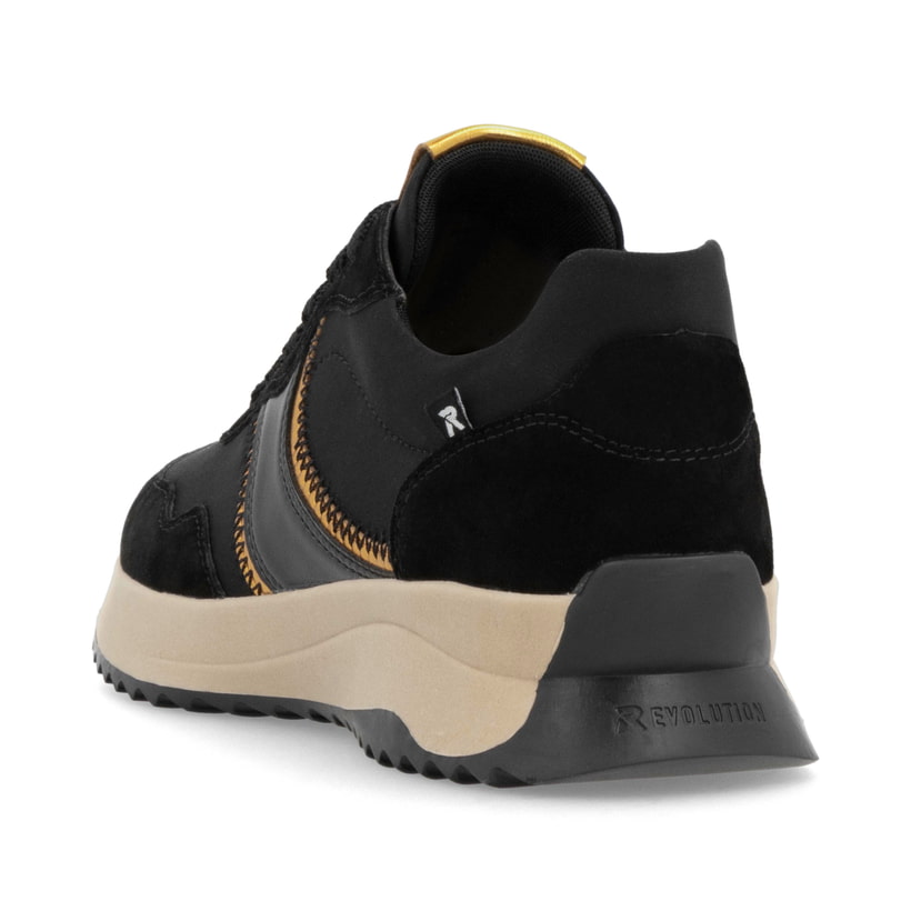 Rieker Artikelnummer W1302-00 Rieker Damen Sneaker Low asphaltschwarz Valentinstagsangebot