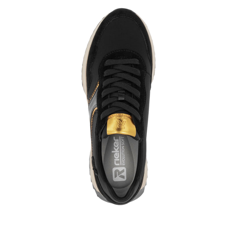 Rieker Artikelnummer W1302-00 Rieker Damen Sneaker Low asphaltschwarz Valentinstagsangebot