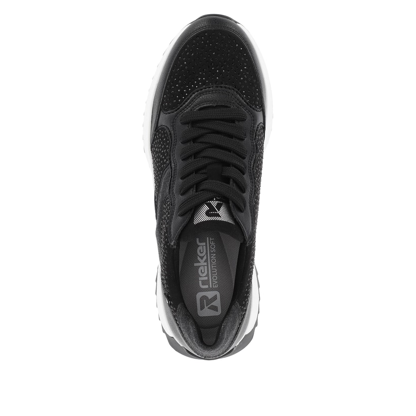 Rieker Artikelnummer W1304-00 Rieker Damen Sneaker Low carbon Blitzangebot