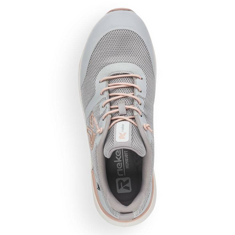 Rieker Artikelnummer 40102-40 Rieker Damen Sneaker Low stone grey Große Rabatte