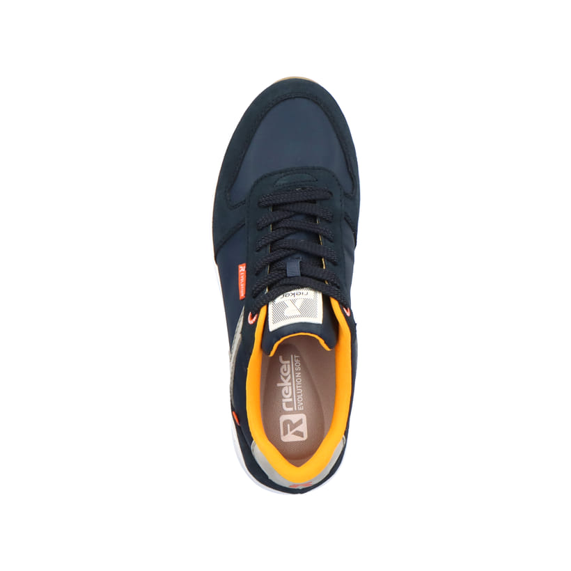 Rieker Artikelnummer 07002-14 Rieker Herren Sneaker Low navy-blue steel-grey Neuheiten