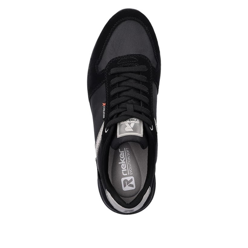 Rieker Artikelnummer 07002-00 Rieker Herren Sneaker Low carbon-black silver-grey Saisonale Angebote