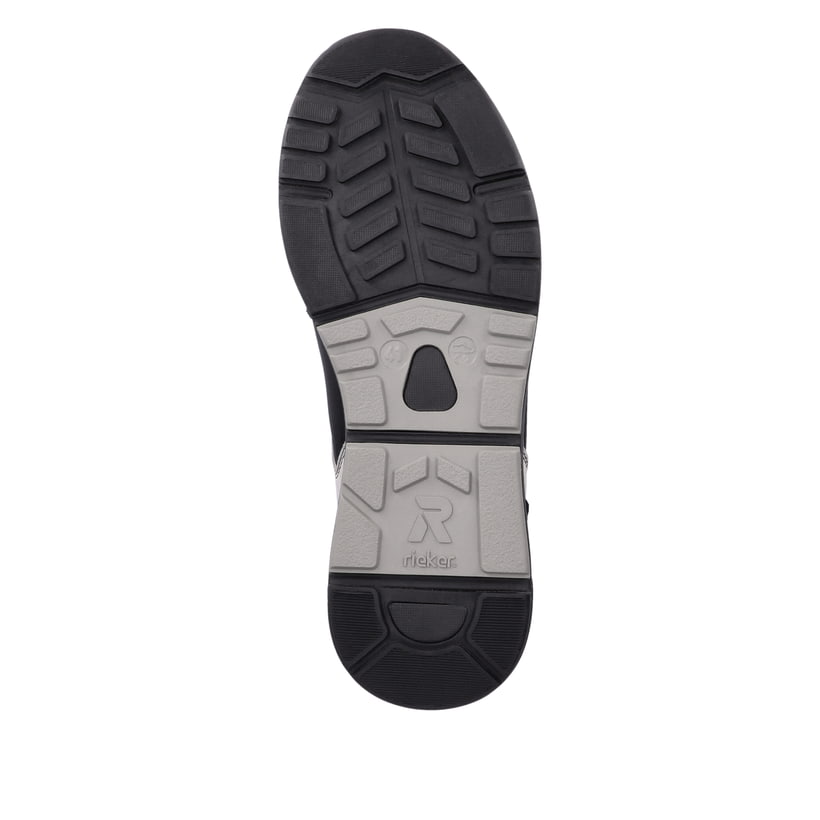 Rieker Artikelnummer 07002-00 Rieker Herren Sneaker Low carbon-black silver-grey Saisonale Angebote