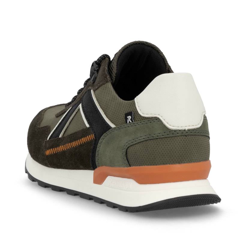 Rieker Artikelnummer U0310-54 Rieker Herren Sneaker Low grünbraun-schwarz Räumungsverkauf