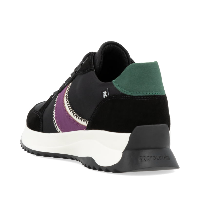 Rieker Artikelnummer W1305-00 Rieker Damen Sneaker Low asphaltschwarz Kauf eins, bekomm eins gratis