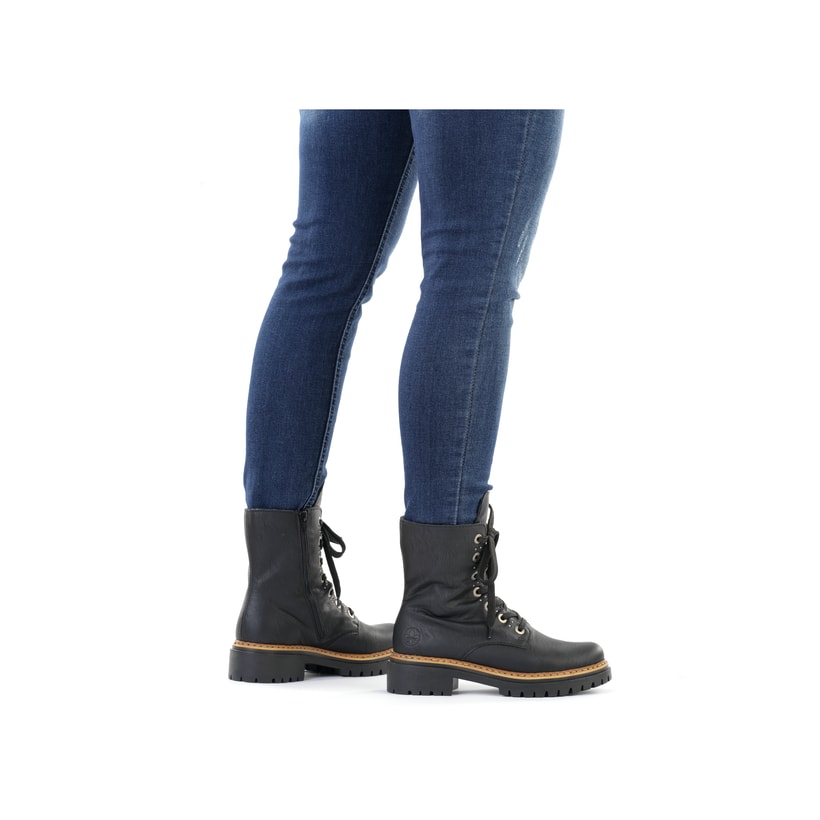Rieker Artikelnummer 72612-00 Rieker Damen Biker Boots graphitschwarz VIP-Rabatte