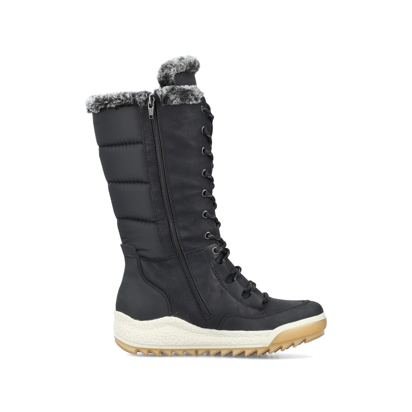 Rieker Artikelnummer Y4760-00 Rieker Damen Hochschaftstiefel asphaltschwarz Kostenlose Rückgabe