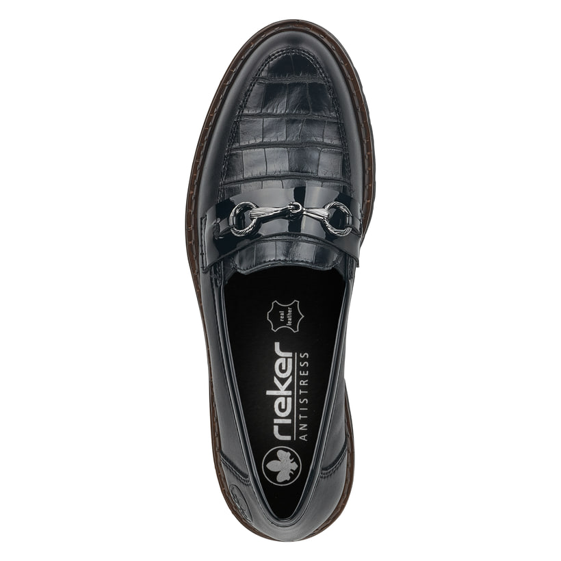 Rieker Artikelnummer 54862-01 Rieker Damen Loafer graphitschwarz Letzte 2 Tage