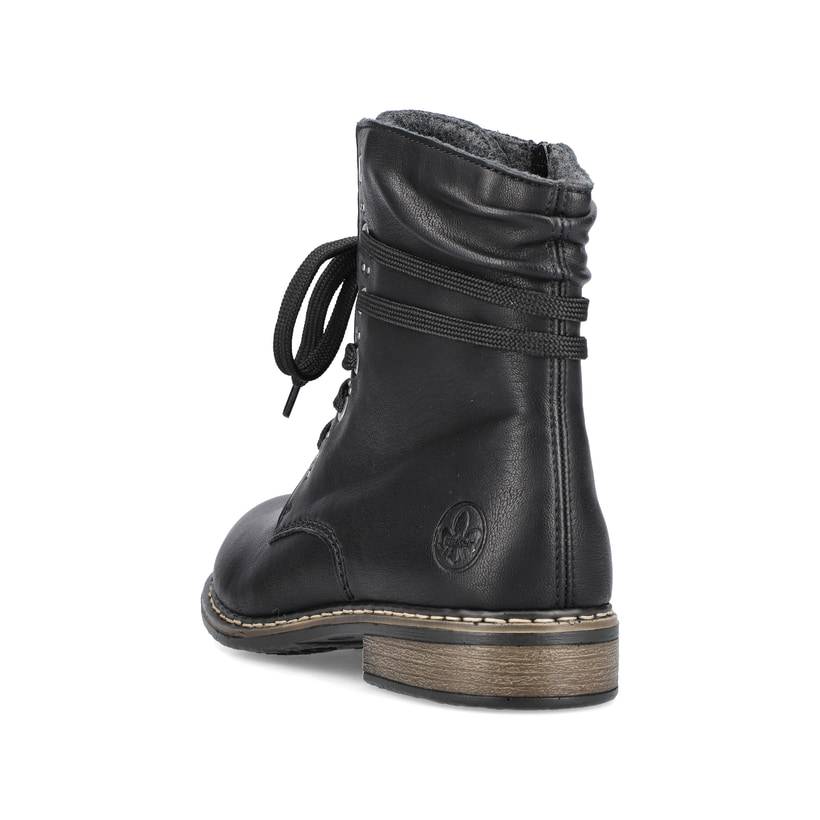 Rieker Artikelnummer 71218-00 Rieker Damen Schnürstiefel asphaltschwarz Bis zu 60% Rabatt