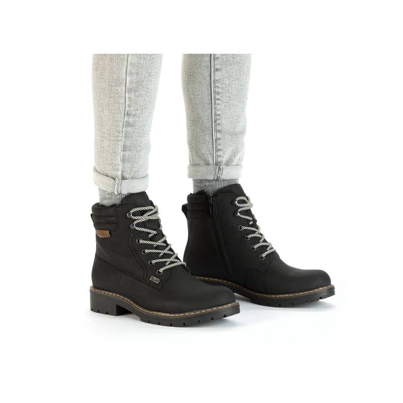 Rieker Artikelnummer Y9125-00 Rieker Damen Schnürstiefel asphaltschwarz Bis zu 65% Rabatt