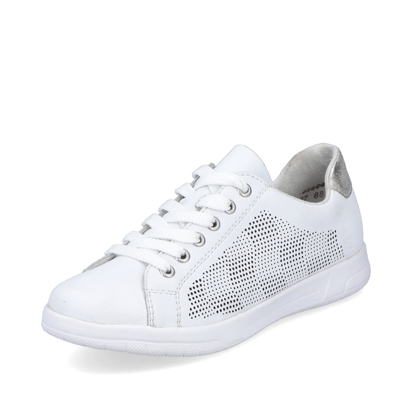 Rieker Artikelnummer 45606-80 Rieker Damen Sneaker Low reinweiss Vierteljährliche Förderung