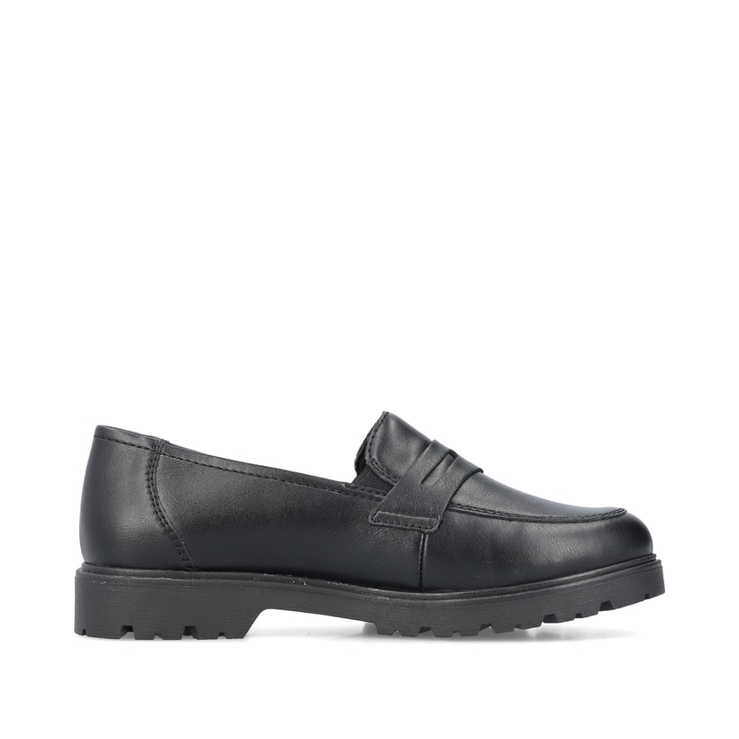 Rieker Artikelnummer 45560-02 Rieker Damen Slipper schwarz Fabrikladen