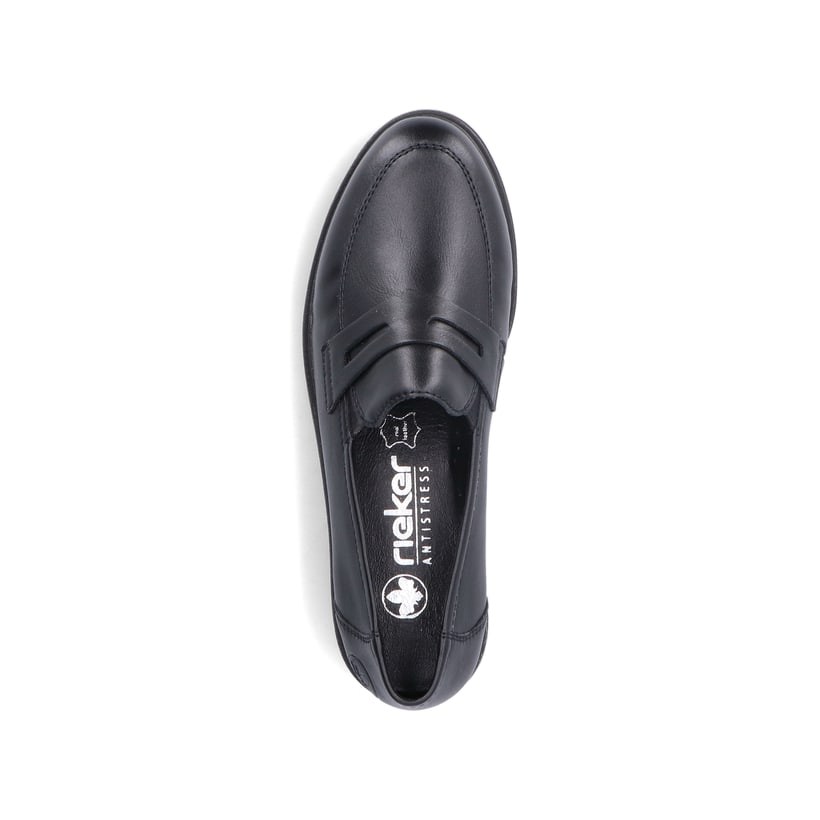 Rieker Artikelnummer 45560-02 Rieker Damen Slipper schwarz Fabrikladen