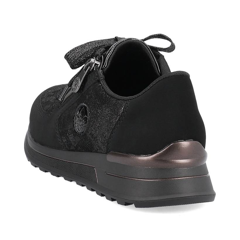 Rieker Artikelnummer N1411-90 Rieker Damen Sneaker Low nachtschwarz Black Friday Preise