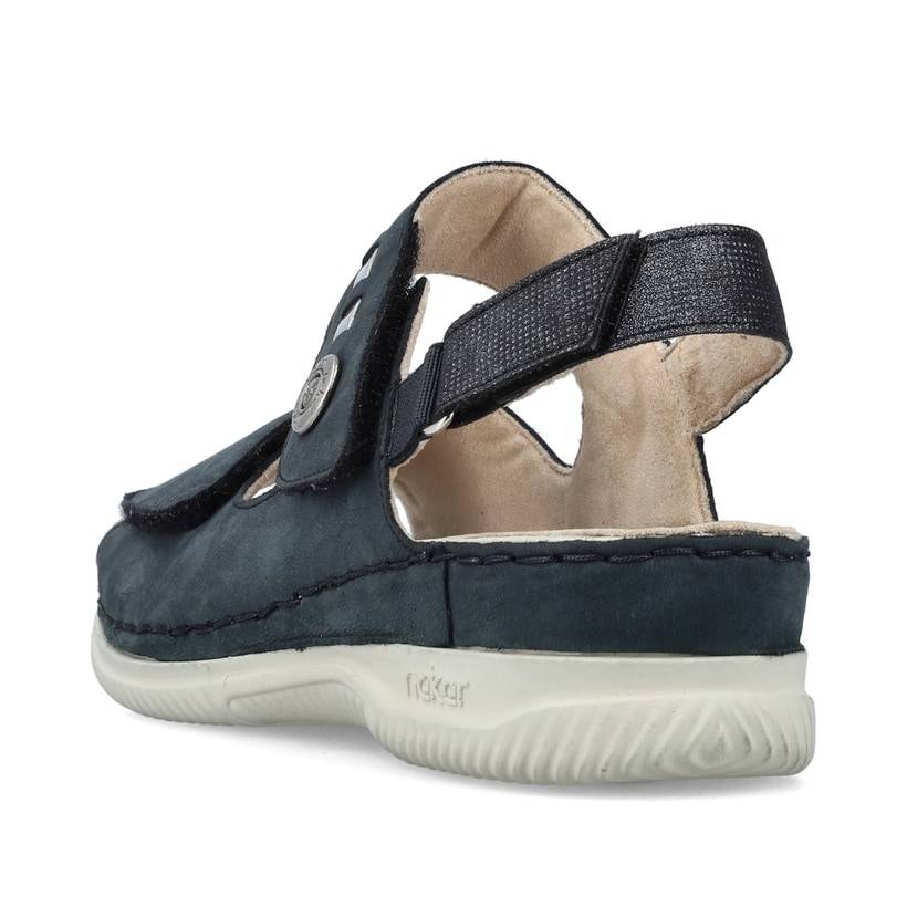 Rieker Artikelnummer V7473-14 Rieker Damen Riemchensandalen stahlblau zollfrei