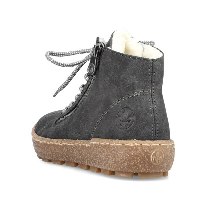 Rieker Artikelnummer N1020-45 Rieker Damen Schnürschuhe asphaltgrau Outlet