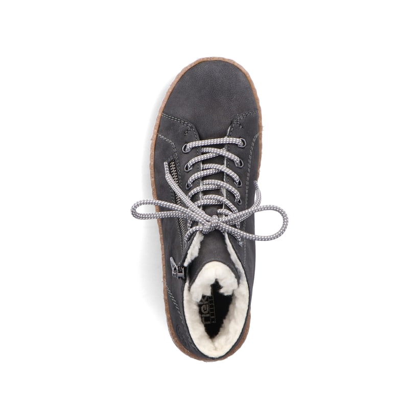 Rieker Artikelnummer N1020-45 Rieker Damen Schnürschuhe asphaltgrau Outlet
