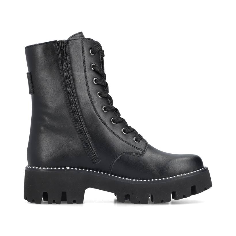 Rieker Artikelnummer Y3354-00 Rieker Damen Schnürstiefel mattschwarz Auslauf