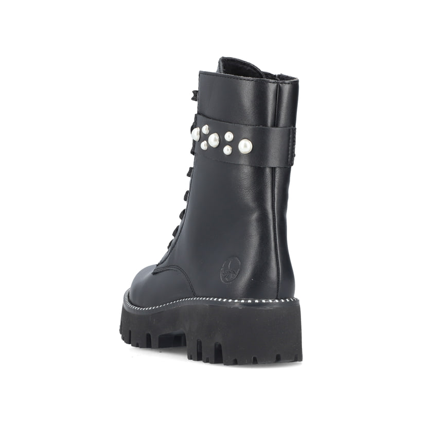 Rieker Artikelnummer Y3354-00 Rieker Damen Schnürstiefel mattschwarz Auslauf