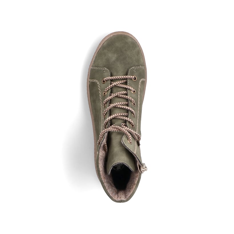Rieker Artikelnummer N0030-54 Rieker Damen Schnürstiefel kaktusgrün Verkauf